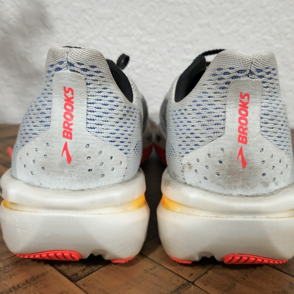 Brooks Men's Running Shoes - White and Orange - Picture 6 of 10